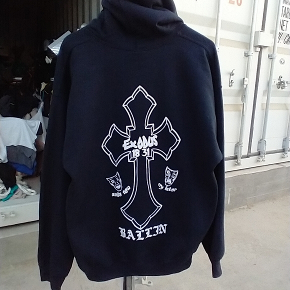 2PAC 'All Eyez On Me'Pullover Hoodie*XLNT*Blk Lg - Picture 1 of 3